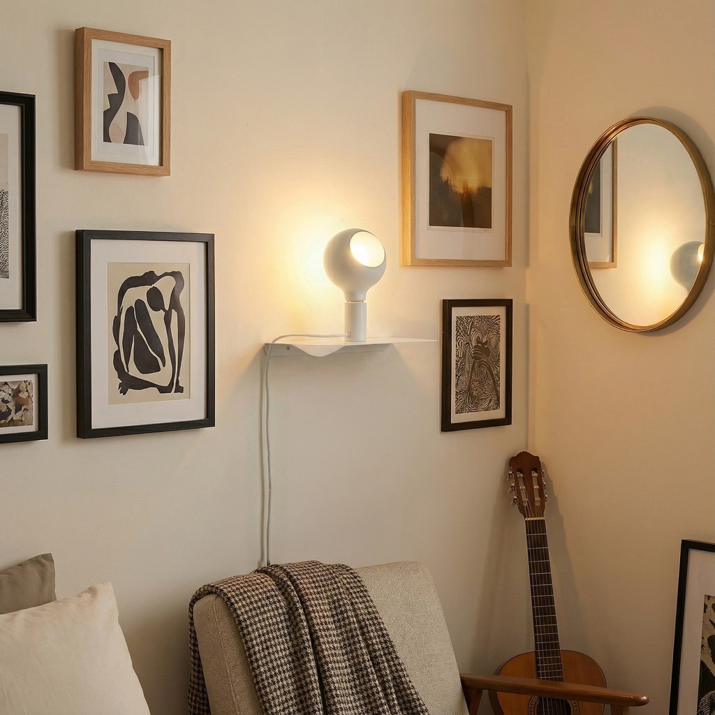Combo Camo shelf lamp – White, European (EU) – photo 2