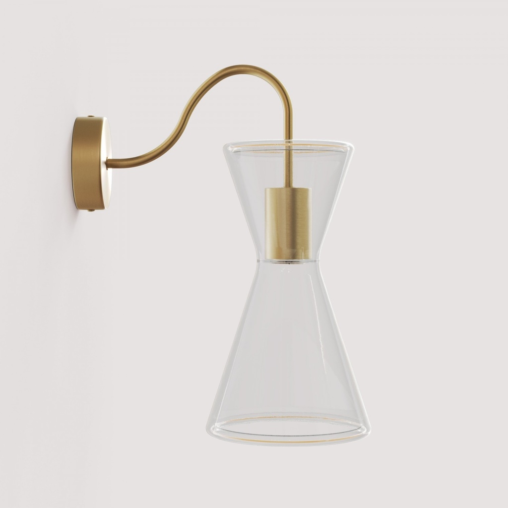 Applique Ghost Doppio cono con estensione a S – Bronzo satinato – foto 3