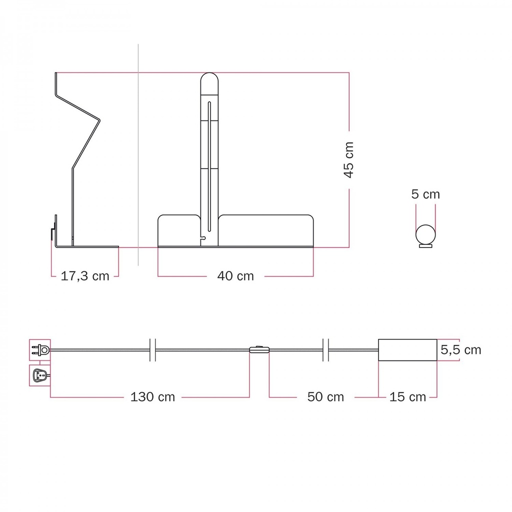 Applique avec étagère et spot magnétique orientable - Murio Tubo – blanc, Européenne (UE) – photo 4