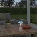 Portable rechargeable lamp Cabless01 with silver half-sphere globe bulb – White – photo 3