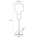 Tragbare, wiederaufladbare Lampe Cabless02 mit G125-Globe-Leuchtmittel – Foto 7