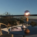 Lampe portable et rechargeable Cabless02 avec ampoule globe demi-sphère argent – photo 4