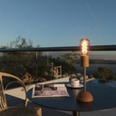 Lampada portatile e ricaricabile Cabless02 con lampadina Edison ST64 dorata – foto 4