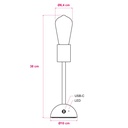 Lampada portatile e ricaricabile Cabless02 con lampadina Edison ST64 dorata – foto 7