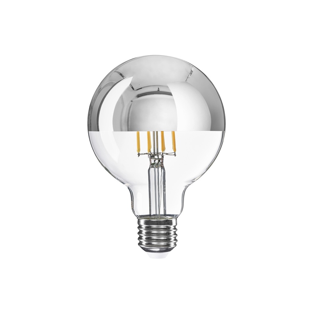 Posaluce Half Cup metal table lamp – Chrome, European (EU), With switch – photo 4