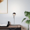 Lampe de table Alzaluce Half Cup en métal – Chrome, UE, Avec interrupteur – photo 2