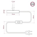 Lampe de table Alzaluce Half Cup en métal – Chrome, UE, Avec interrupteur – photo 5