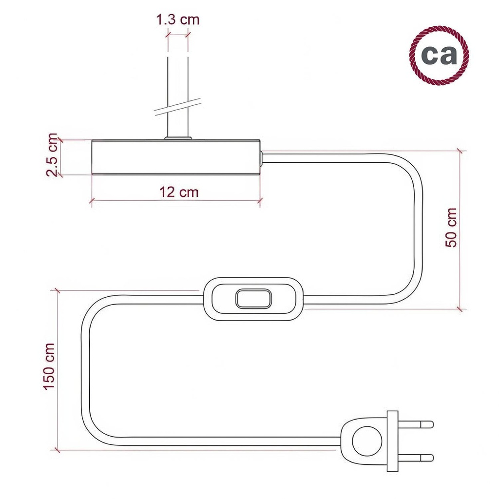 Tischleuchte Alzaluce Idra aus Metall – Schwarz, EU-Stecker, Mit Schalter – Foto 5