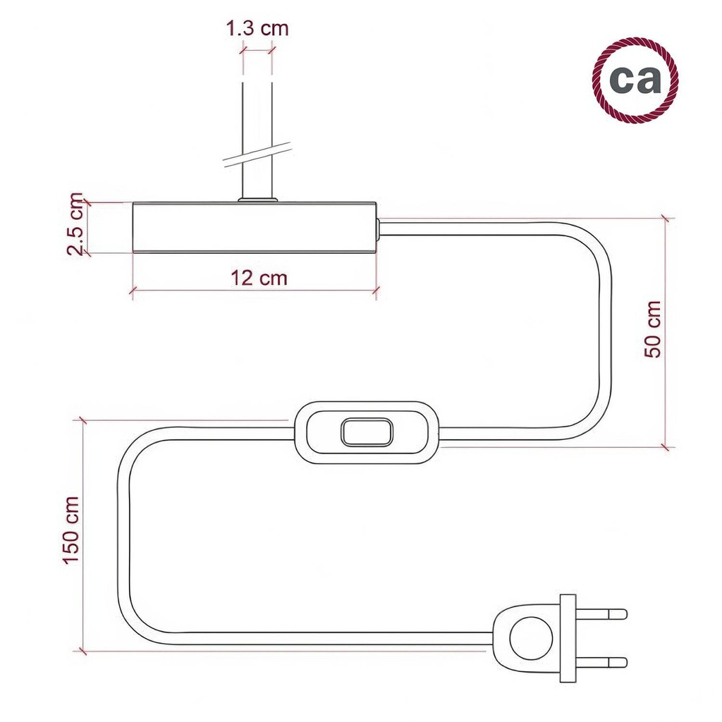 Alzaluce – Tischleuchte aus Metall – Satintitan, EU-Stecker, 5 cm – Foto 4