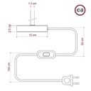 Alzaluce – Tischleuchte aus Metall – Satintitan, EU-Stecker, 5 cm – Foto 4