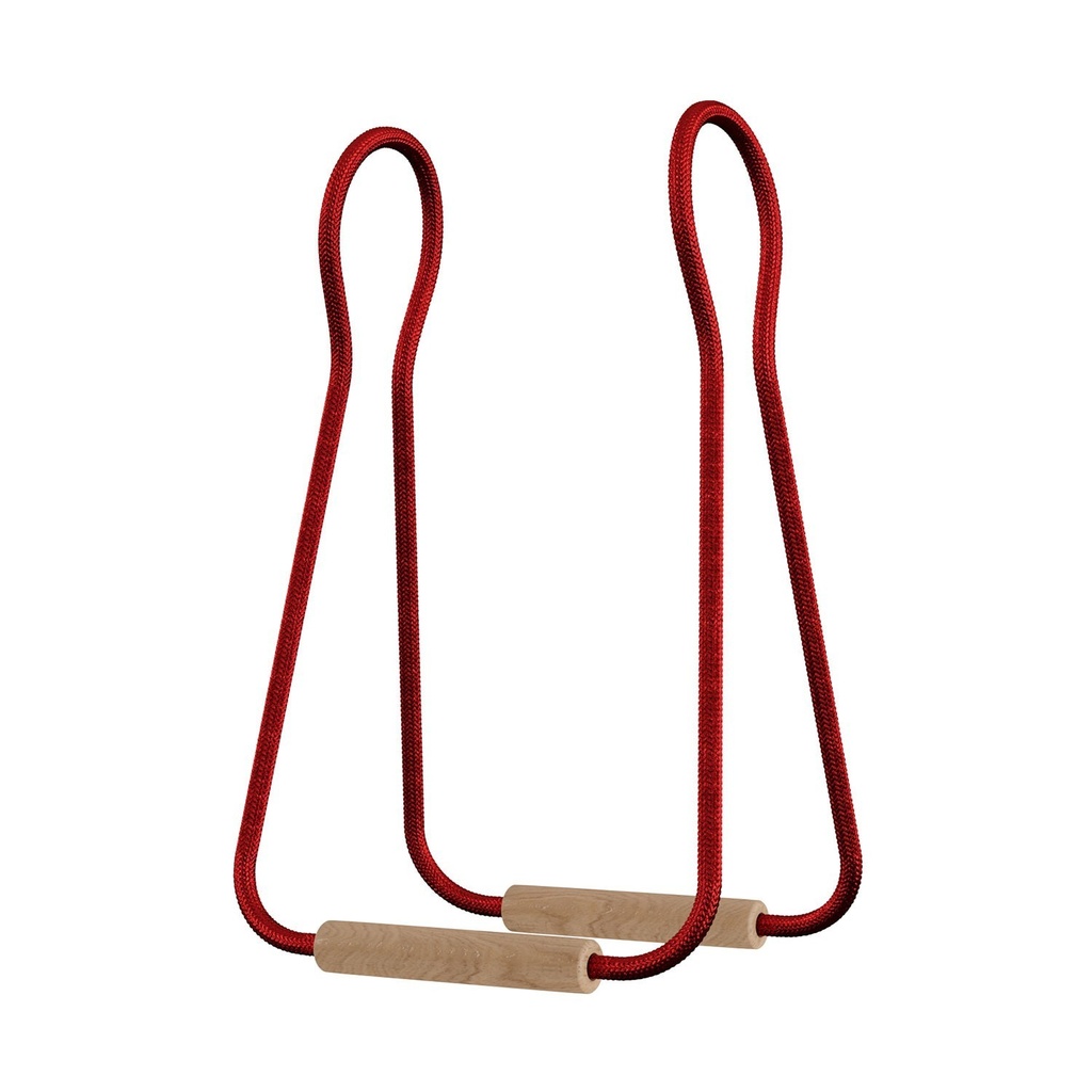 Lampe de table Taché Wood – Sans ampoule, Fiche UE, Rouge avec câble en jute – photo 3