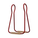 Lampe de table Taché Wood – Sans ampoule, Fiche UE, Rouge avec câble en jute – photo 3