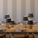 Alzaluce with Impero lampshade, metal table lamp – photo 8