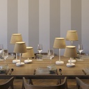 Alzaluce with Impero lampshade, metal table lamp – Matt white with natural jute, EU plug, 10 cm – photo 3