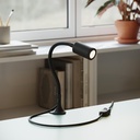 Faretto snodabile MAG-Y con pinza – Senza lampadina, Nero, Spina EU – foto 2