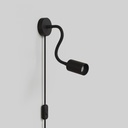 Leuchte mit Stecker und schwenkbarem Arm, GU10 Spotlight Bispot – Schwarz, Europäisch (EU) – Foto 3