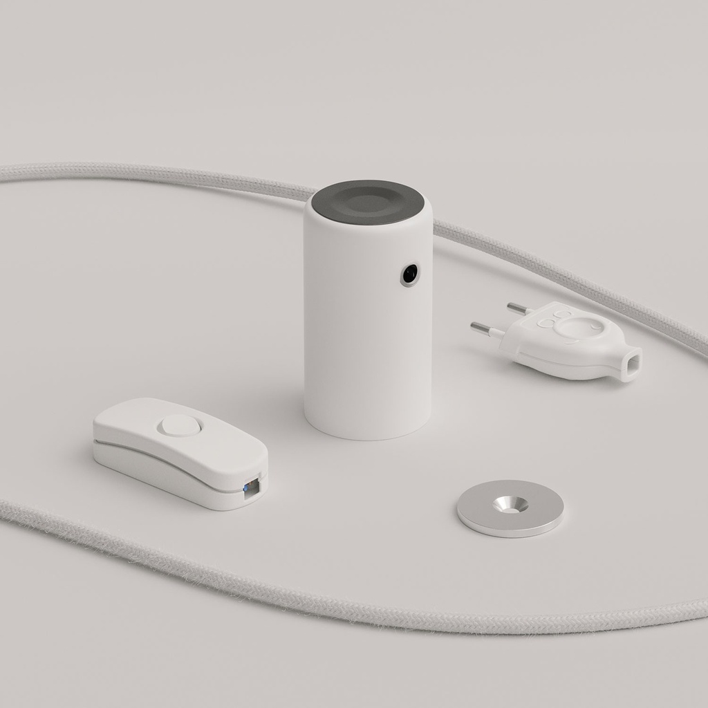 Magnetico®-Plug Elegant, gebrauchsfertige magnetische Lampenfassung – Weiß – Foto 4