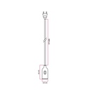 Snake Lampada in silicone con interruttore e spina – Senza lampadina, Bianco, Spina EU – foto 4