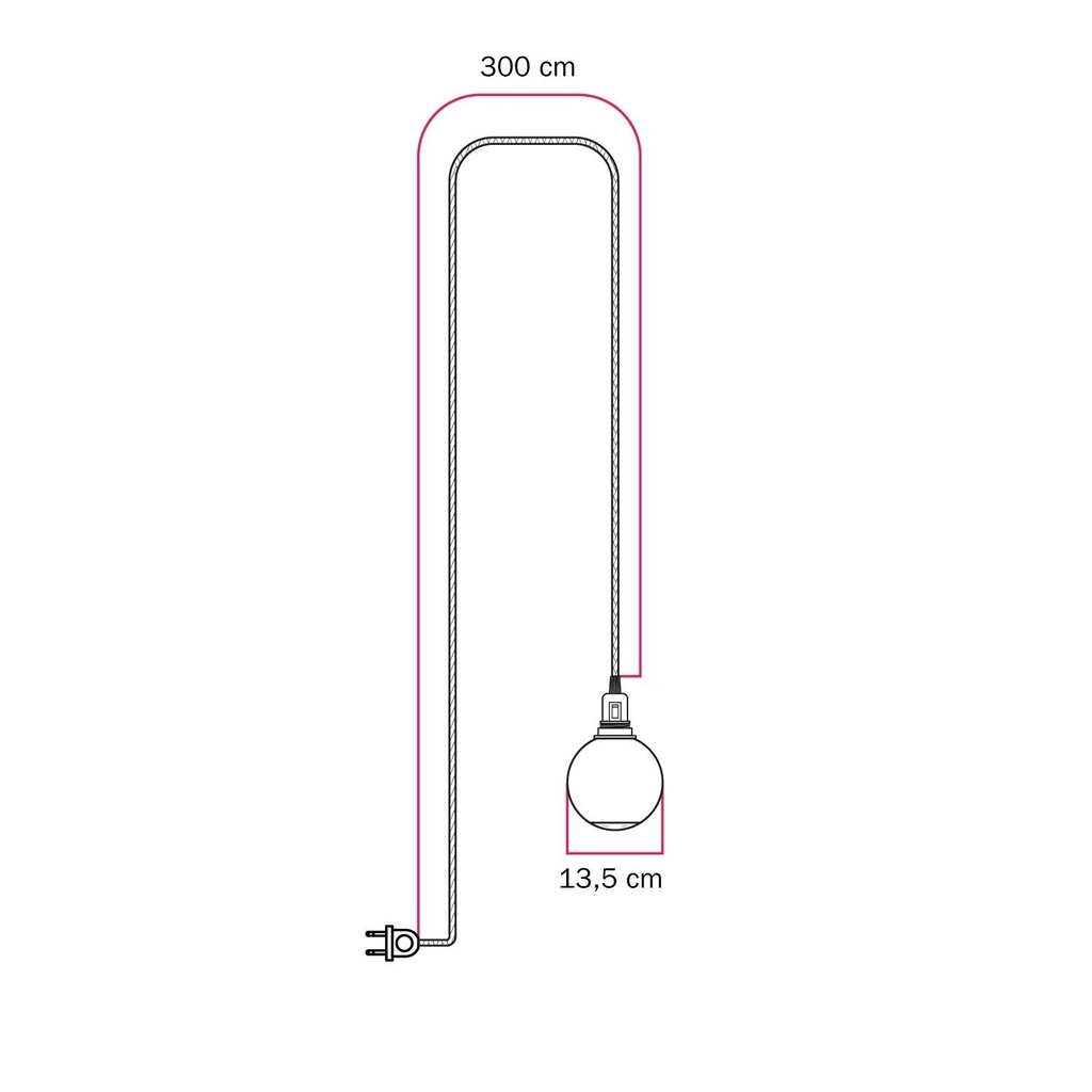 Lampe portable Snake avec interrupteur sur la douille, fiche et abat-jour incassable Unbreak-a-Ball – Sans ampoule, Fiche UE, RZ08 – photo 5
