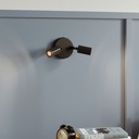 Fermaluce Wandleuchte mit 2 schwenkbaren Mini-Spotlights GU10 – Nein, Schwarz – Foto 3