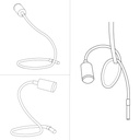 GU1d-one Pastell Gelenkleuchte ohne Sockel mit Mini-LED-Spot – Petrol, Europäisch (EU) – Foto 6