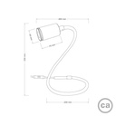 GU1d-one Pastell Gelenkleuchte ohne Sockel mit Mini-LED-Spot – Petrol, Europäisch (EU) – Foto 7