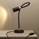 Lampada da tavolo snodabile Table Flex GU10 con mini faretto LED – Nero, Europea (EU) – foto 2