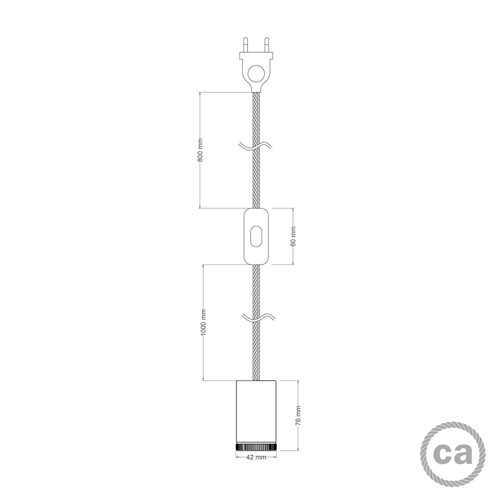 Lampada faretto Mini Spotlight GU10 con cablaggio SnakeBis – Nero, Europea (EU) – foto 6
