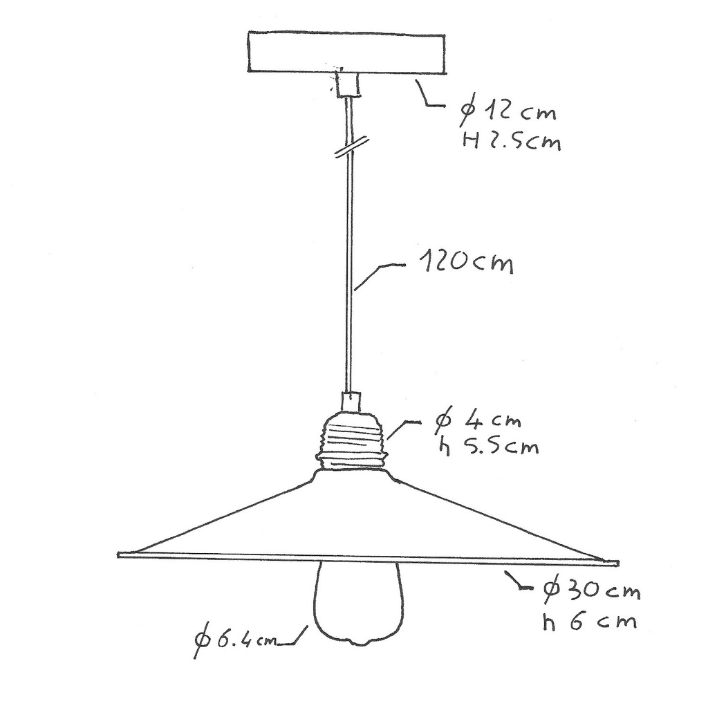 Pendant lamp with fabric cable, Swing lampshade and metal details – No, Without bulb, Black – photo 7