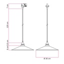 Pendant lamp with Swing shade for tracks – Without bulb, Brass, Powergear – photo 6