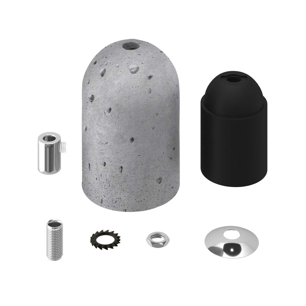 Kit portalampada in cemento 1