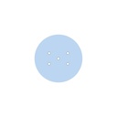 200 mm round pre-drilled panel for Rose-One – photo 48