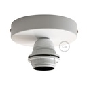 Plafoniera o applique metallica Fermaluce con paralume Cylinder 15cm h18cm – Senza lampadina – foto 4