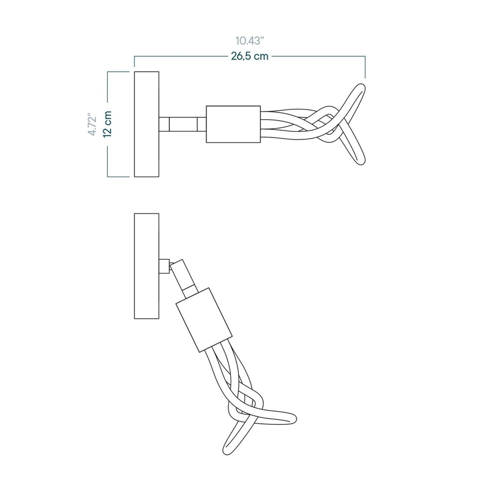 Applique regolabile Plumen 001 – Bianco – foto 6