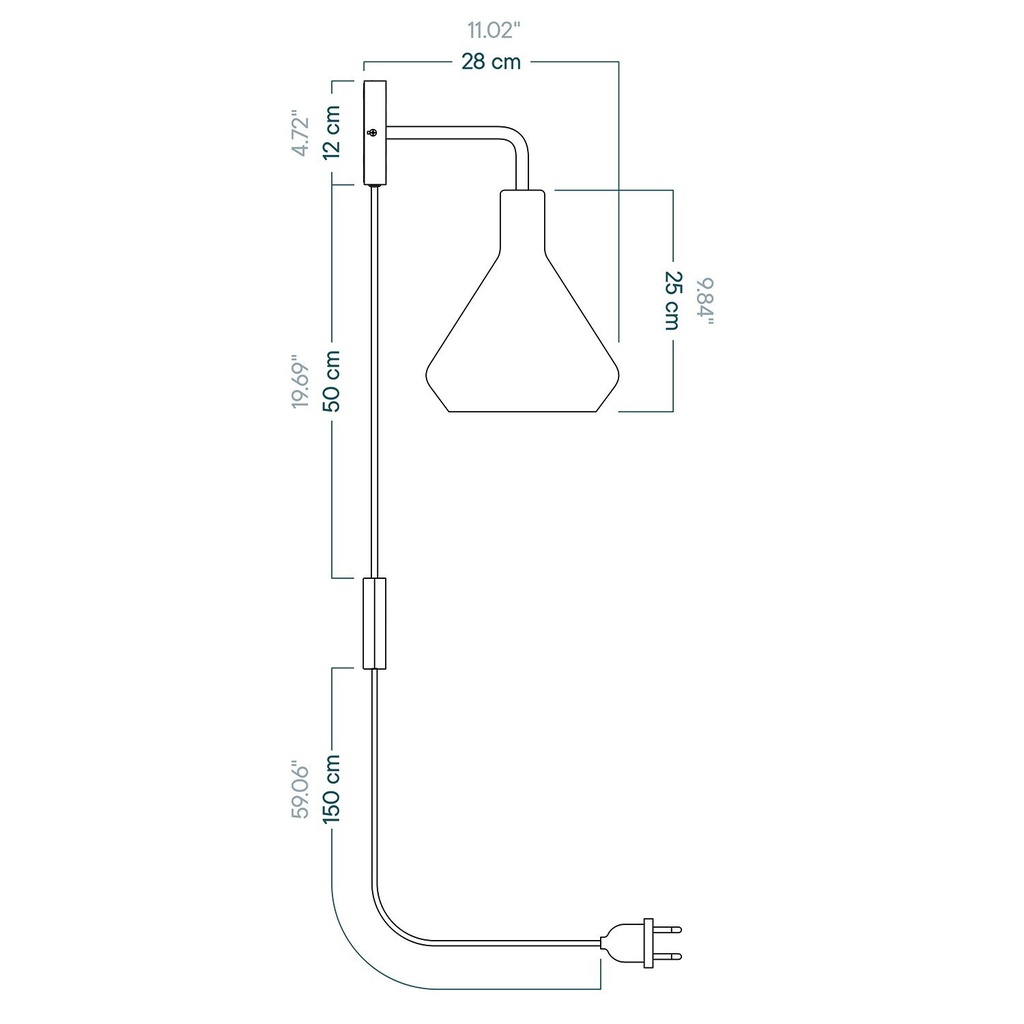 Lampada con spina Plumen Drop Top 002 – Bianco, UK – foto 5