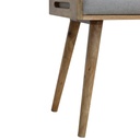 Poggiapiedi stile vassoio in tweed grigio