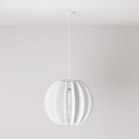 LAMPSHHADE Pendant lamp with elliptical shade – Without bulb, White melange – photo 3
