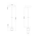 Suspension lamp Esse14 with S14d fitting – Standard, Without bulb, White – photo 6