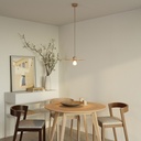 Suspension Wood avec câble textile et abat-jour UFO – Sans ampoule – photo 2