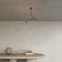 Creative Flex 60 cm Wand- oder Deckenleuchte – Ohne Leuchtmittel, Satintitan – Foto 2