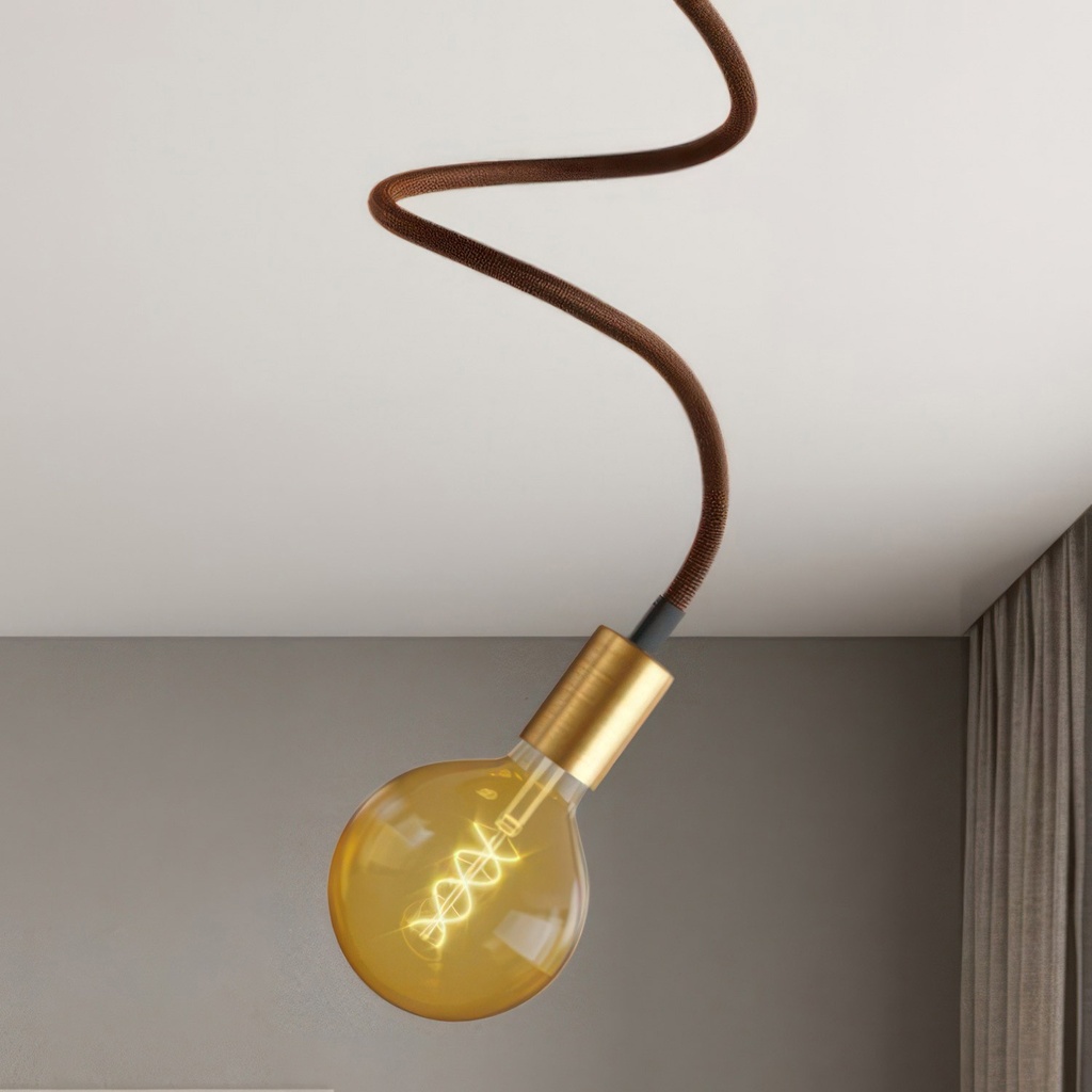 Flex 90 cm ceiling lamp – Without bulb, Brushed bronze – photo 3