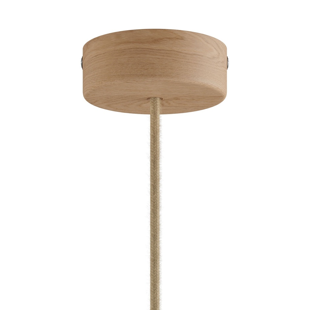 Lampada a sospensione Tub-E14 in legno 1
