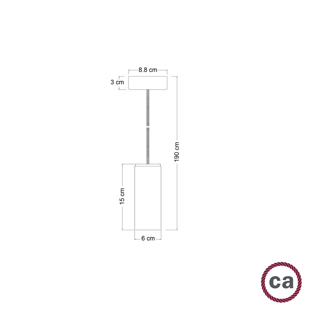 Suspension en bois Tub-E14 – Sans ampoule – photo 7