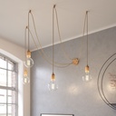 Spider Suspensions multiples 4 chutes avec finitions en bois – Sans ampoule, Neutre – photo 2