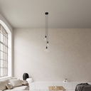 3-light multi-pendant lamp – No, Without bulb, Black – photo 2