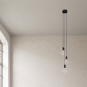 3-light multi-pendant lamp – No, Without bulb, Black – photo 3