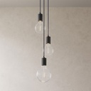 3-light multi-pendant lamp – No, Without bulb, Black – photo 4