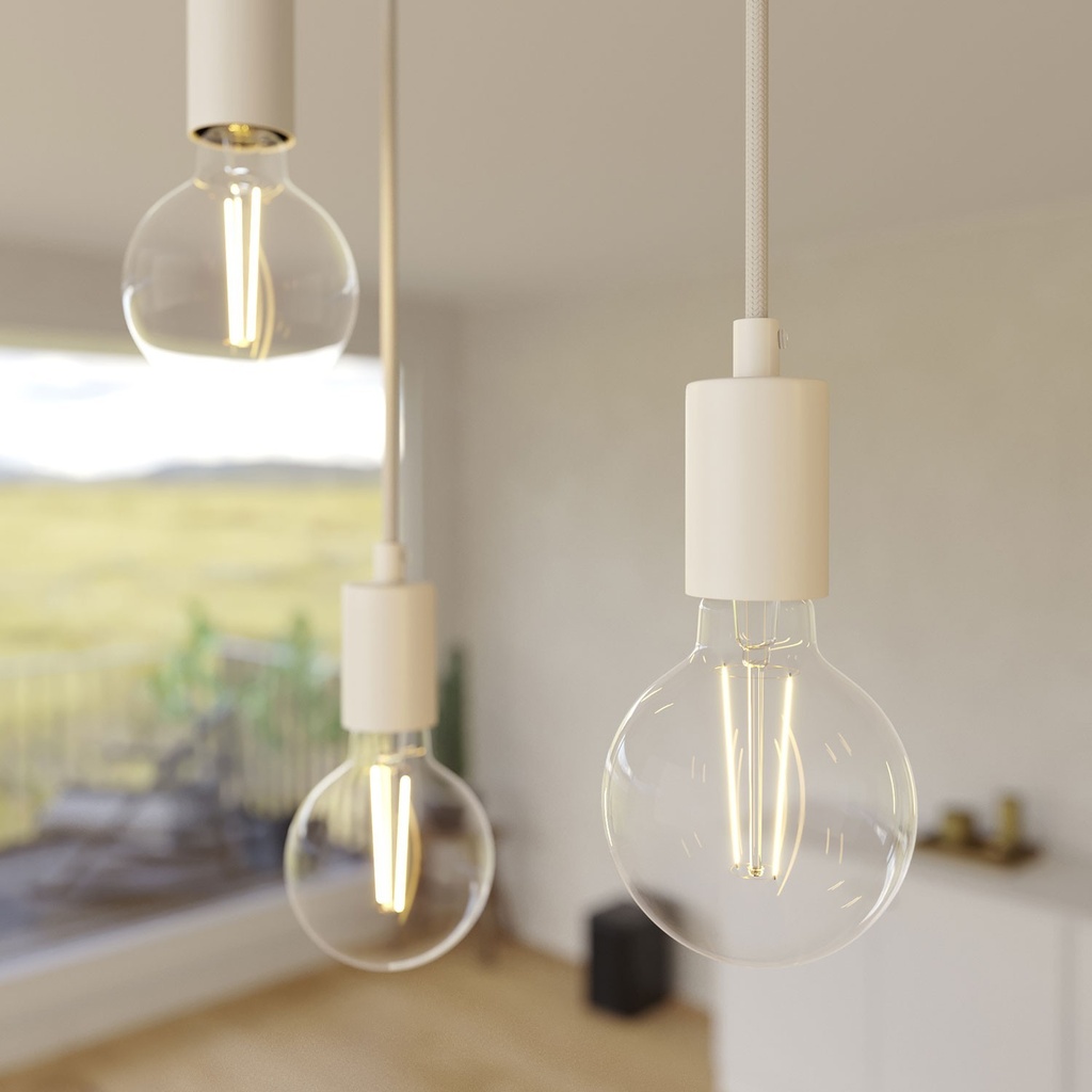 Pendelleuchte mit 5 Abhängungen und rechteckigem XXL Rose-One 675 mm – Ohne Leuchtmittel, Mattweiß – Foto 3