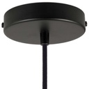 Pendant lamp with textile cable, Magnum bottle lampshade and metal details – No, Without bulb – photo 2