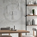 Pendant lamp with textile cable, Magnum bottle lampshade and metal details – photo 12